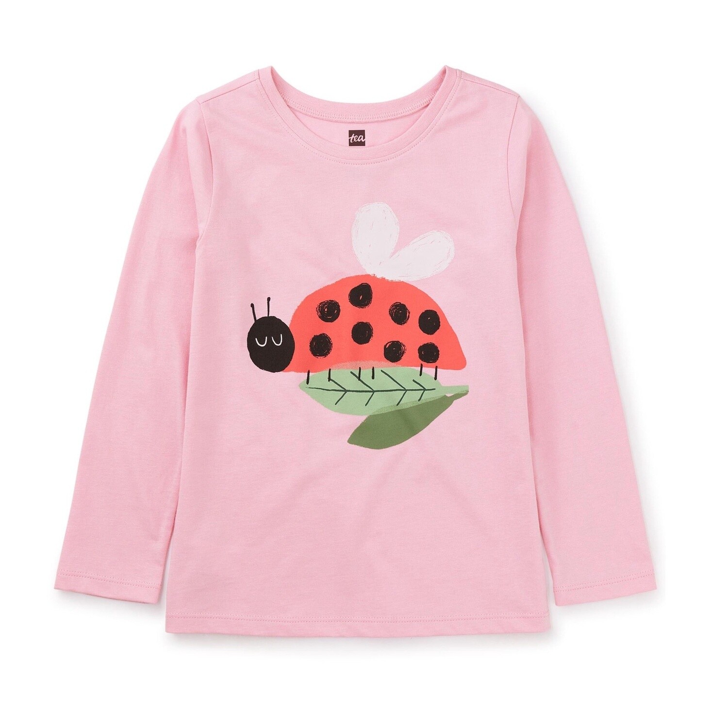 Tea Infant Ladybug Graphic Tee- Pink