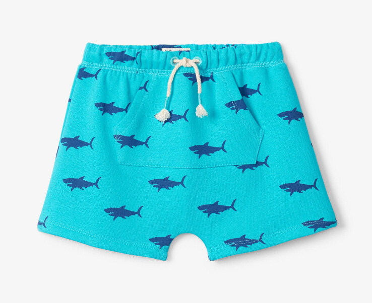 Hatley Shark Baby Kanga Short- Turquoise