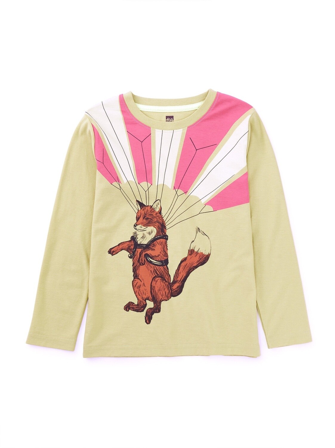 Tea Parafox Graphic Tee- Aloe