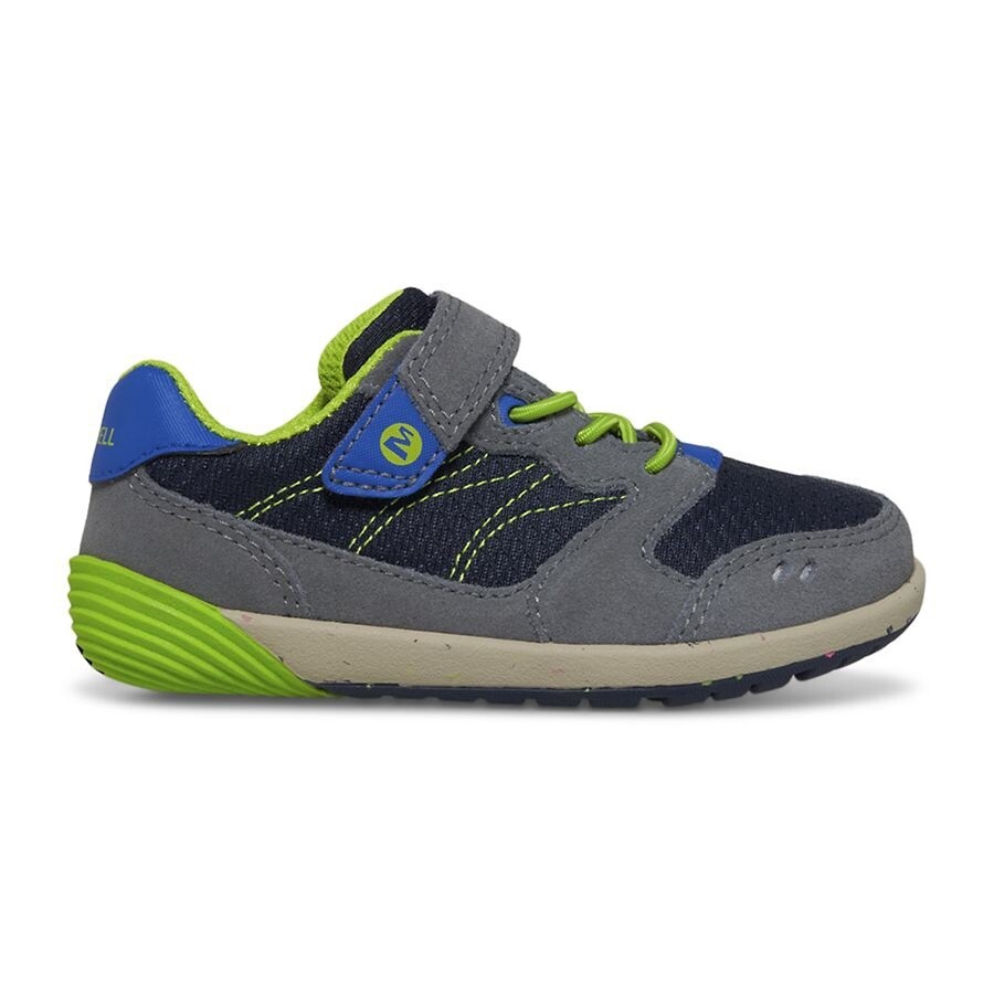Merrell Bare Steps Sneaker- Navy/Green