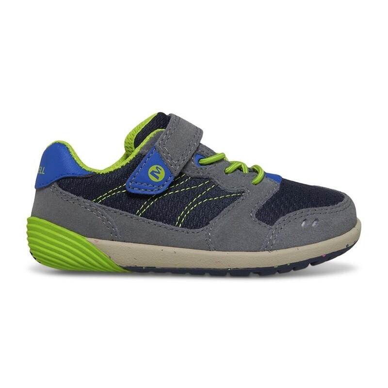Merrell Bare Steps Sneaker- Navy/Green