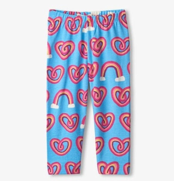 Hatley Twisty Rainbow Heart Baby Legging