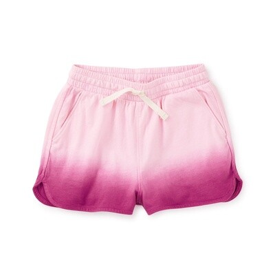 Tea Ombre Tie Waist Shorts- Pink Lady