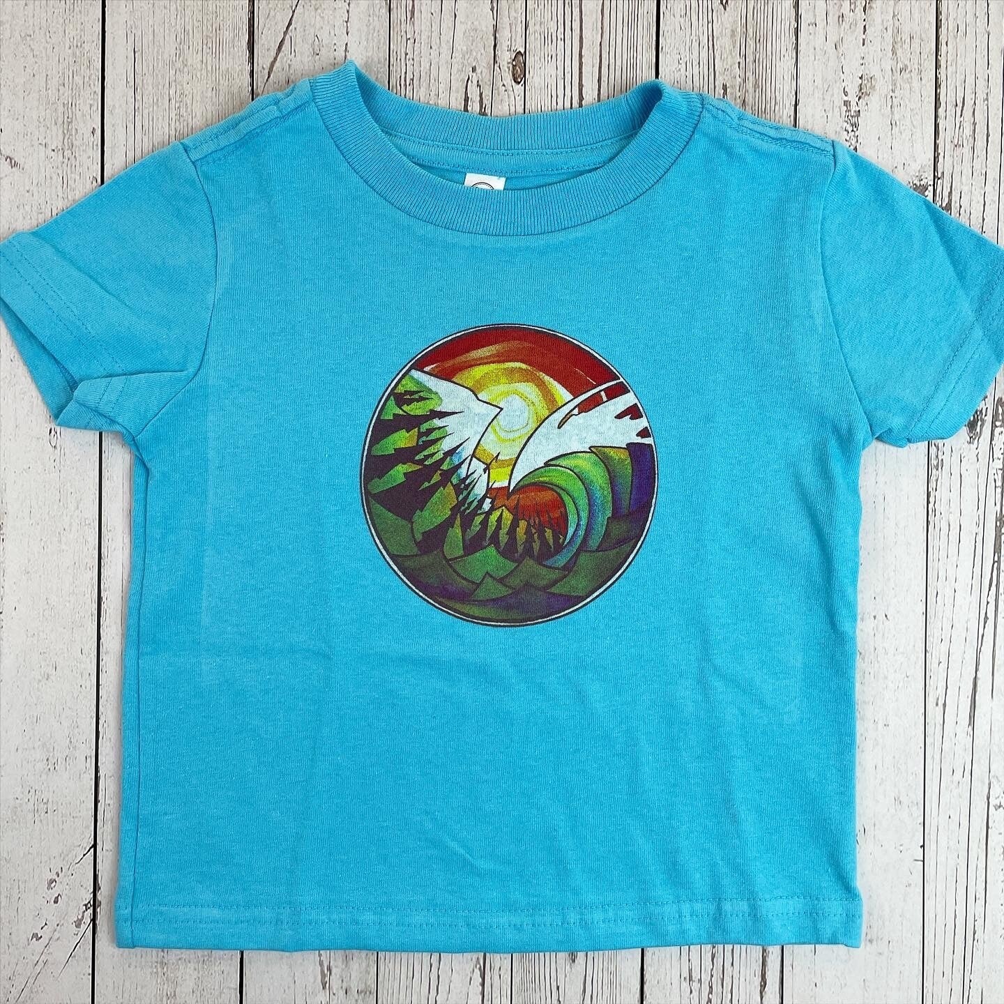 Todd Fischer Art Toddler Tee- Turqoise