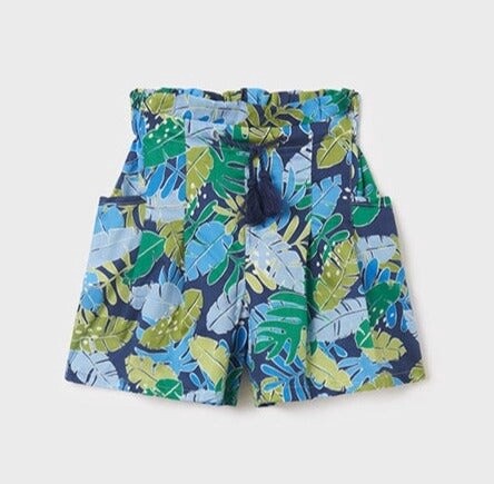 Mayoral Jr Girl Rayon Short- Navy