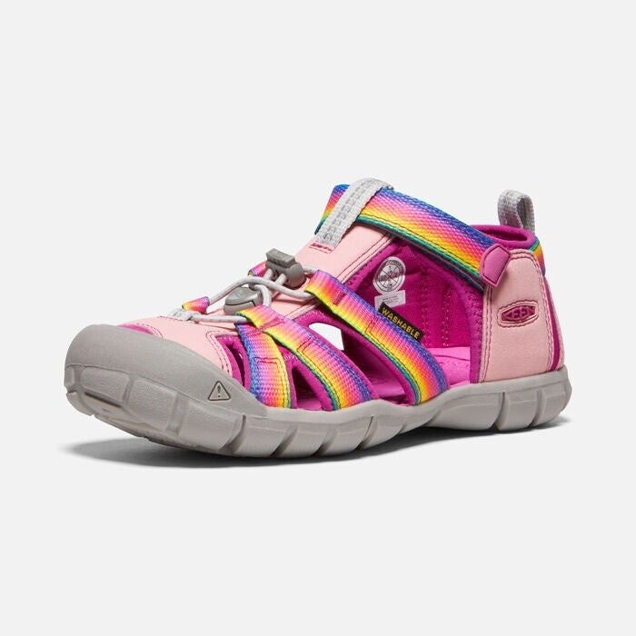 Keen Big Kids&#39; Seacamp II CNX- Pink Rainbow