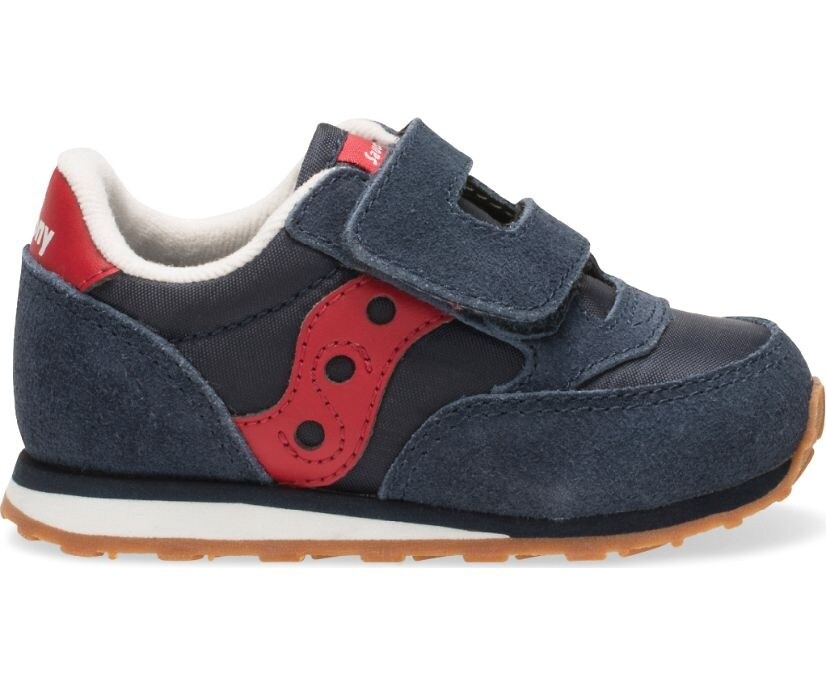 Saucony Baby Jazz Hook &amp; Loop- Navy/Red