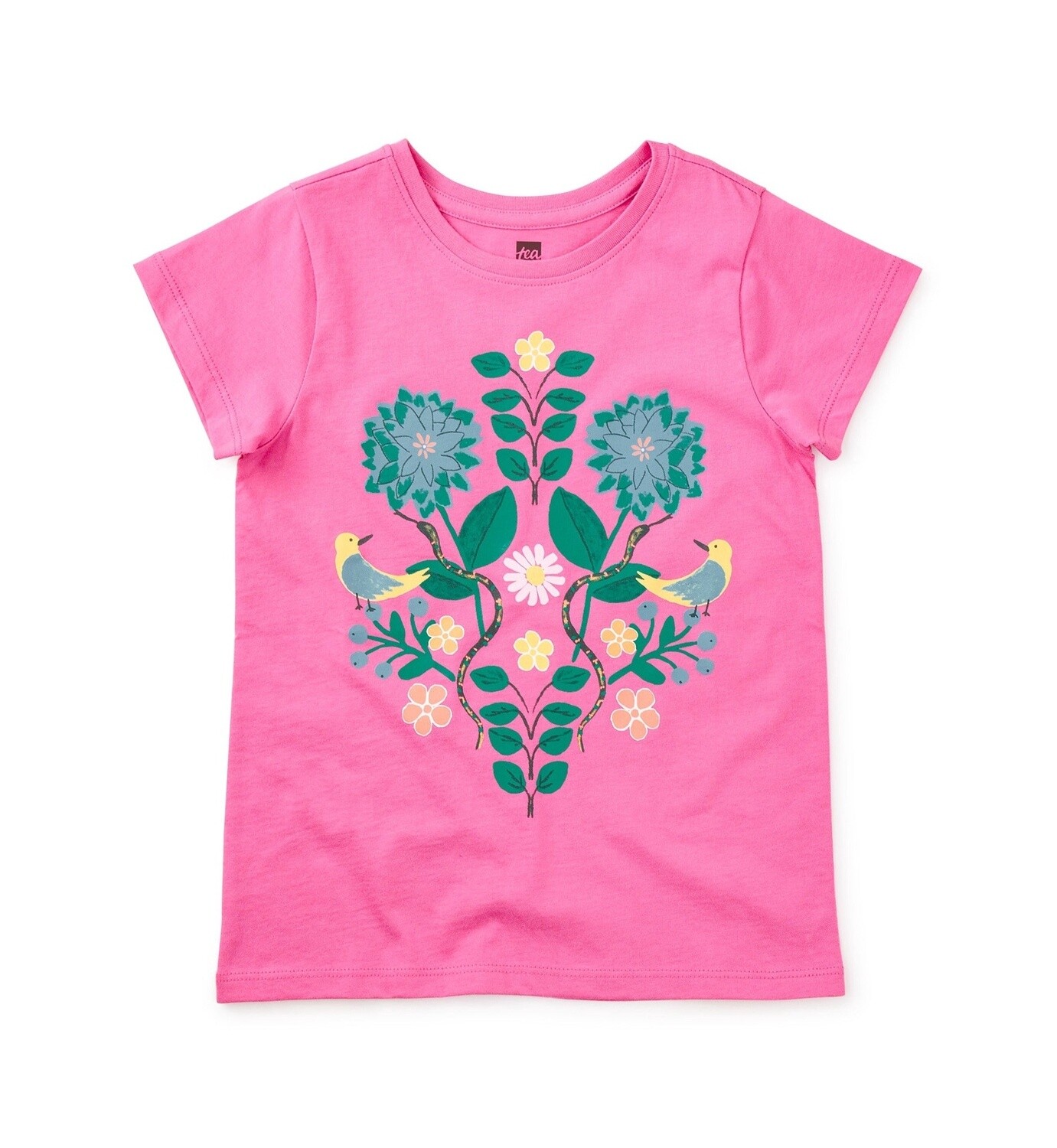 Tea Painted Floral Tee- Carousel