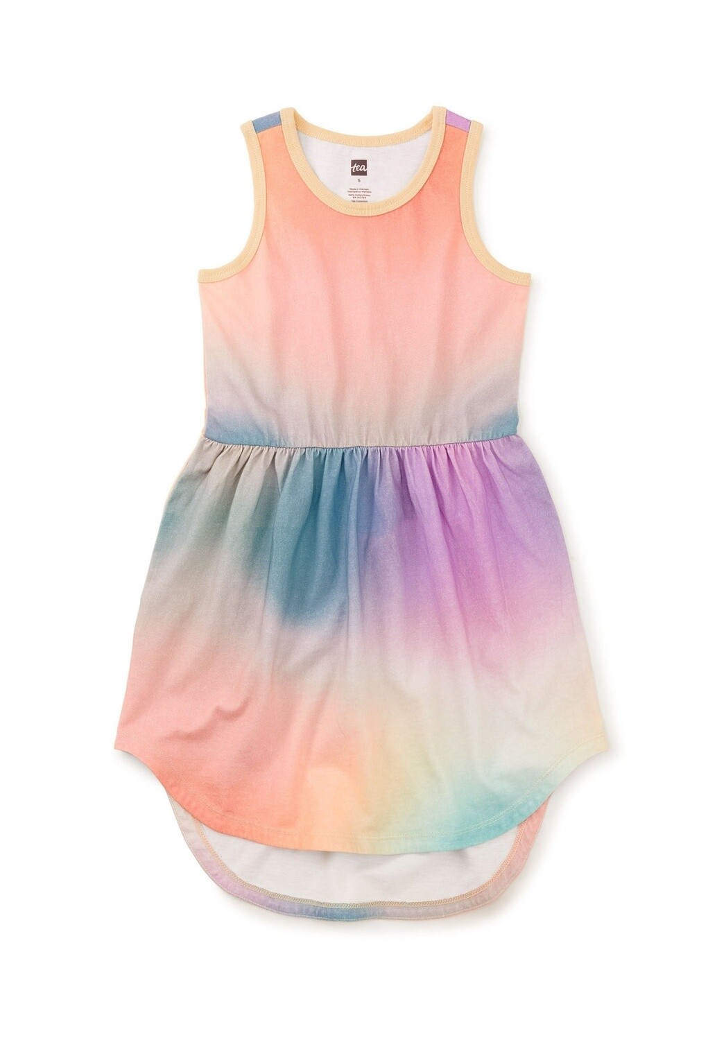 Tea Skirted Tank Dress- Rainbow Dye