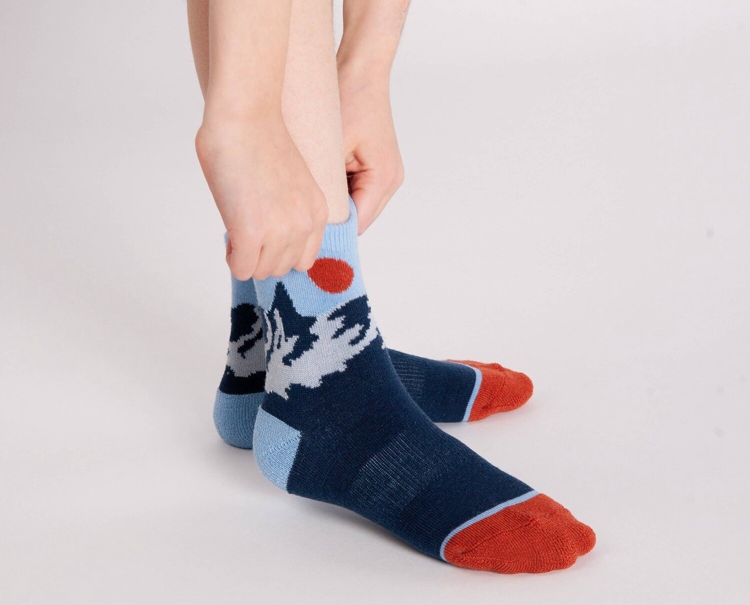 Oaki - Merino Wool Socks- Mountains