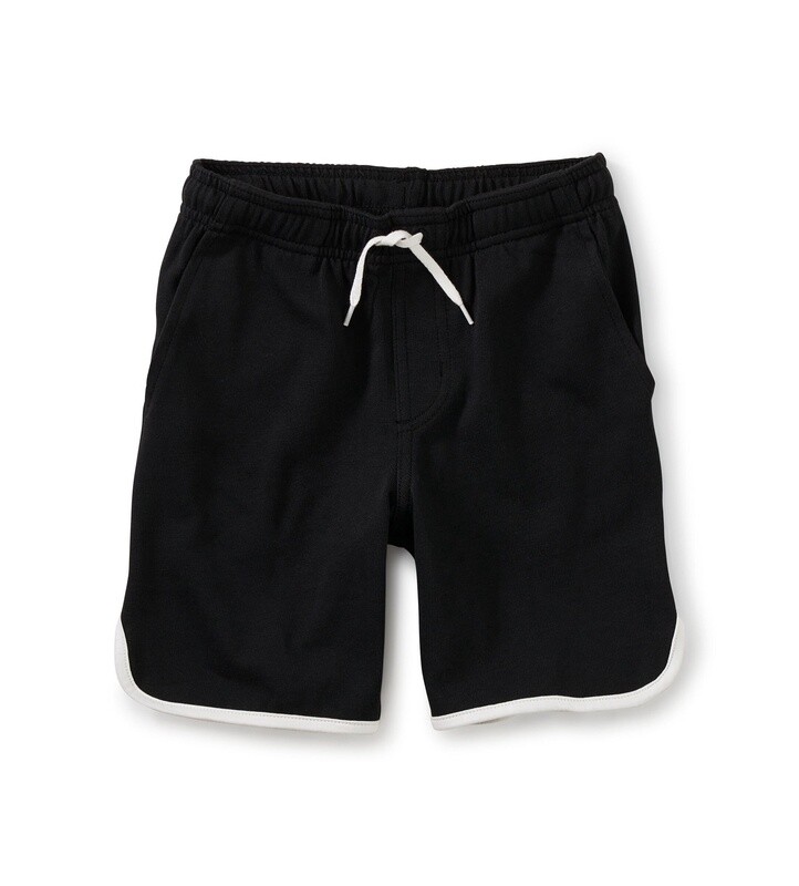 Tea Boys Ringer Short- Jet Black