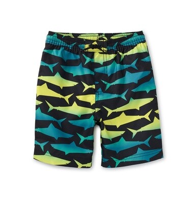 Tea Boys Shark Swim Trunks- Ombre