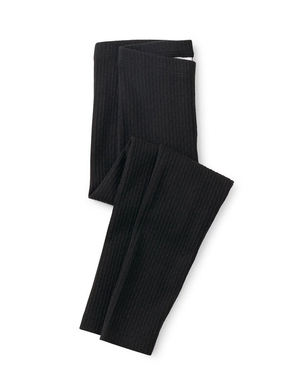 Tea Pointelle Legging- Jet Black