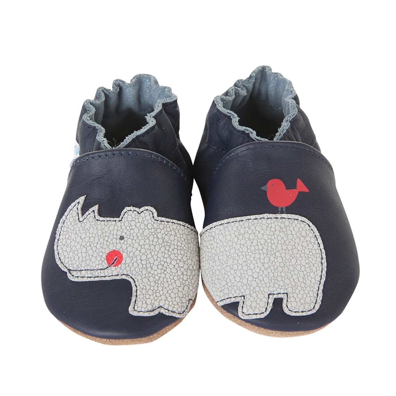 Robeez Boys Soft Sole Shoes- Rhino Friend