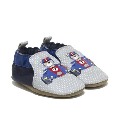 Robeez Soft Sole Shoes- Racer Grey