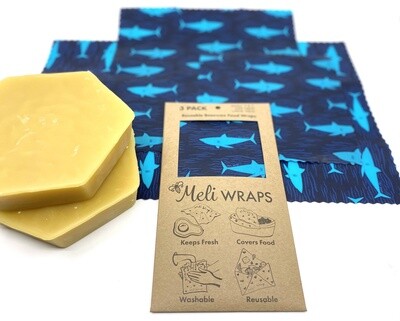Meli Wraps - 3pk reusable food wraps