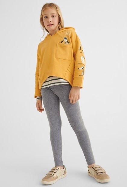 Mayoral Girls Basic Legging- Grey
