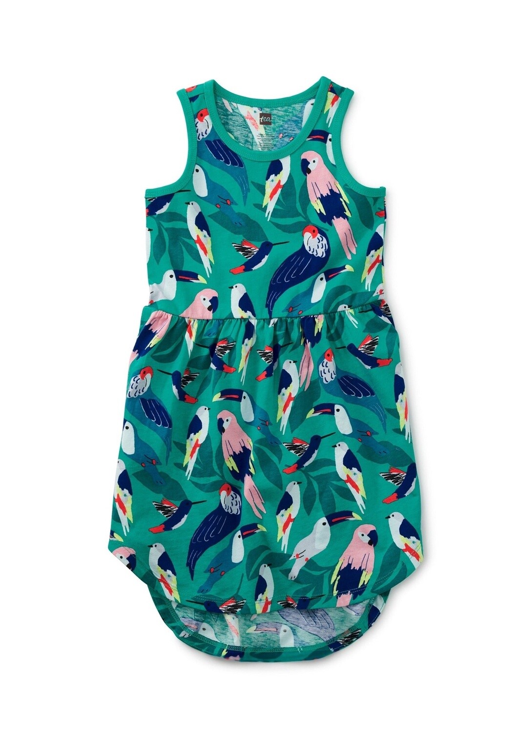 Tea Skirted Tank Dress - Tropical Bird