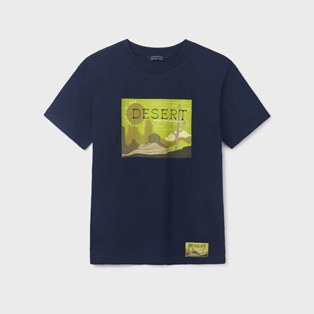 Mayoral Jr Boys Desert Tee- Navy