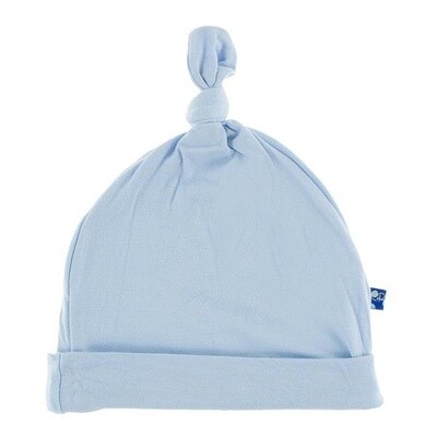 Kickee infant knot hat- Sky Blue