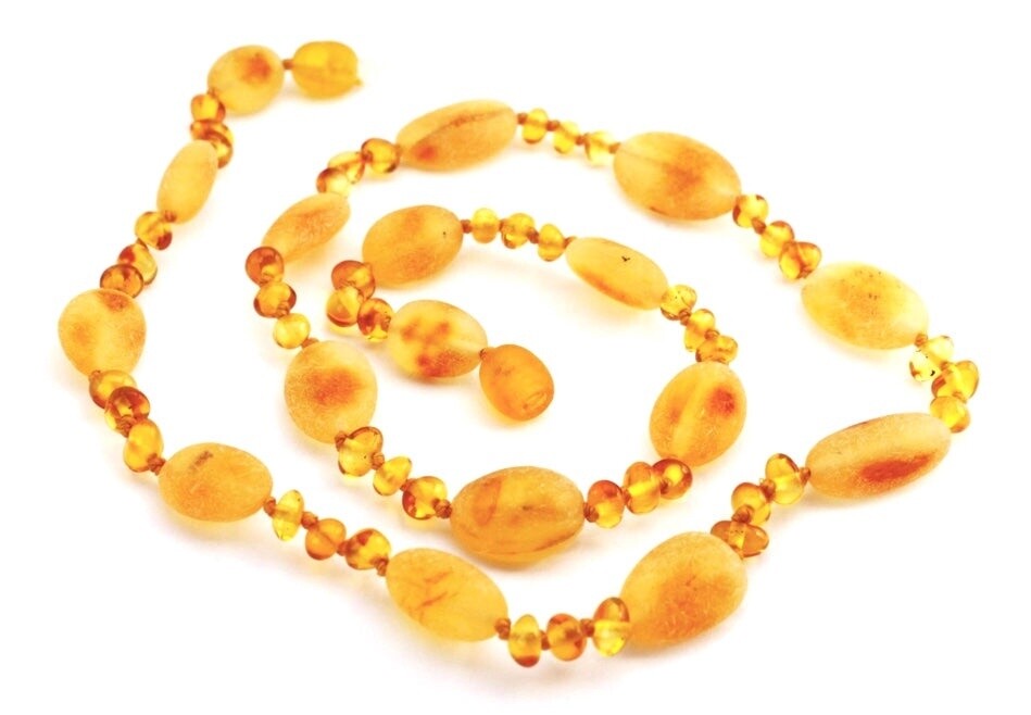 Amber Goose Infant Amber Necklace- Hen &amp; Chick