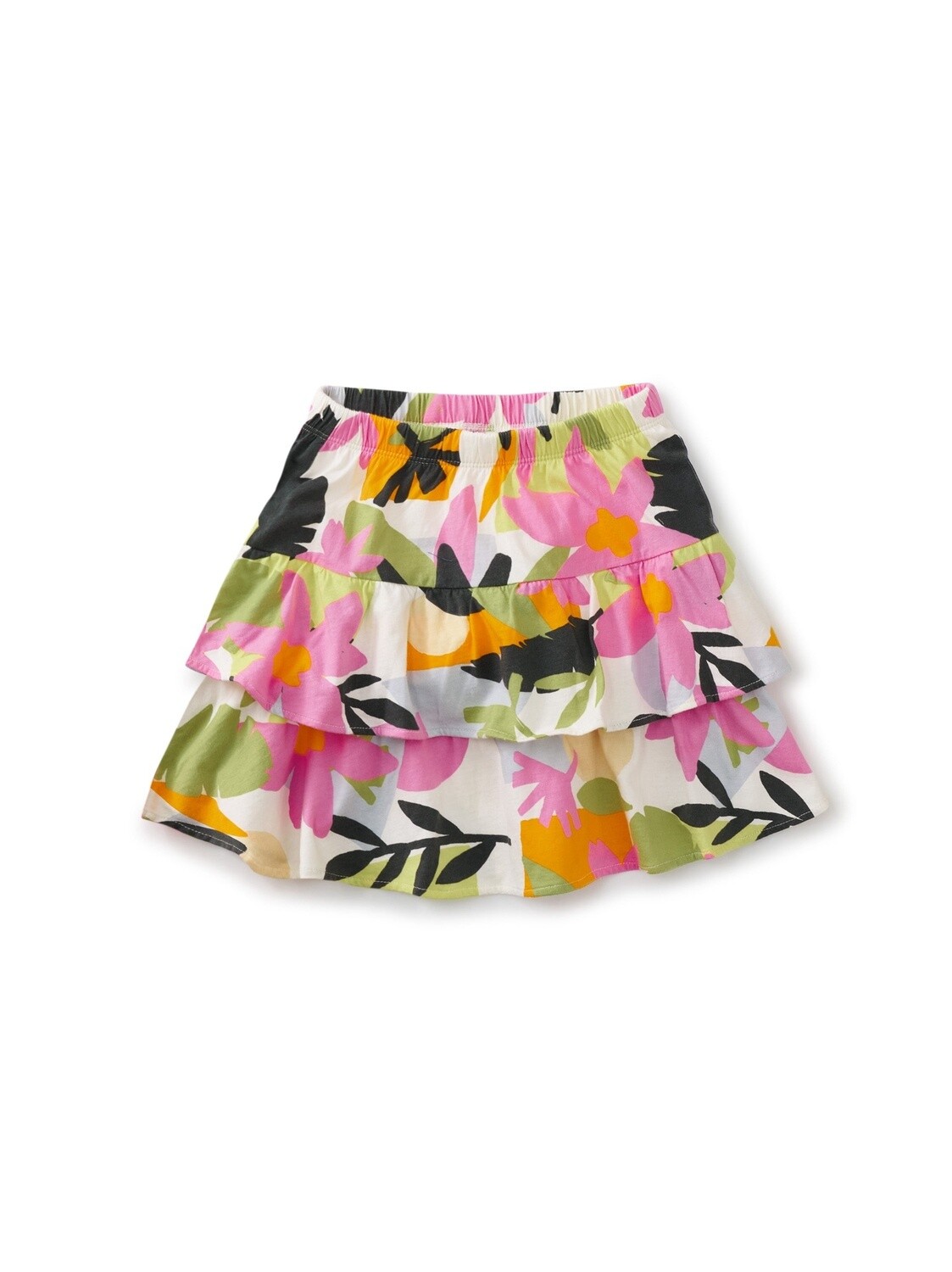 Tea Girls Tiered Skirt- Oasis Floral