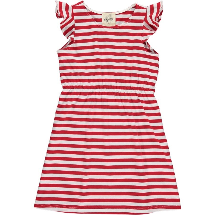 Vignettte Veronica Dress- Red &amp; White Stripe