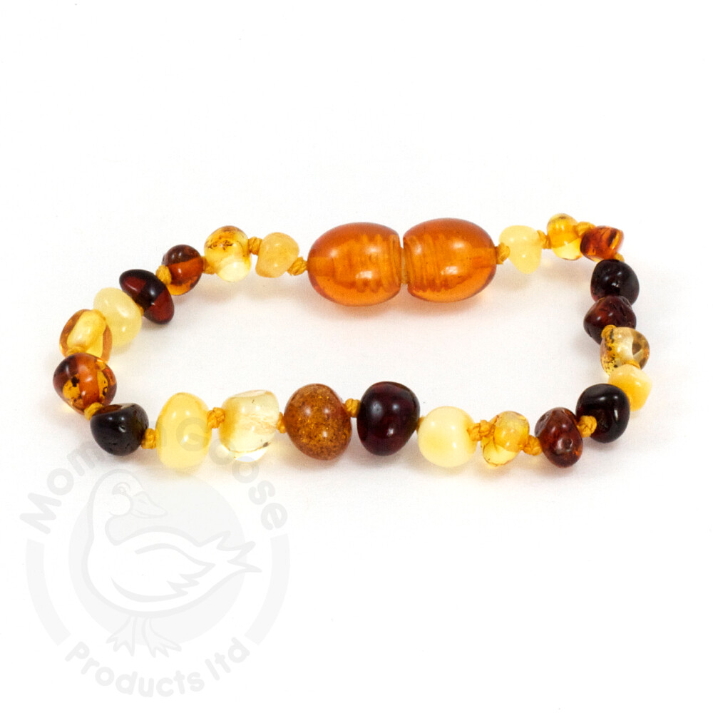 Amber Goose Infant Amber Polished Bracelet- Multi
