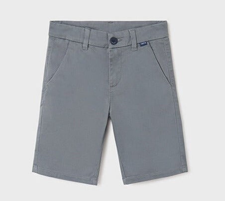 Mayoral junior boys chino shorts- Steel