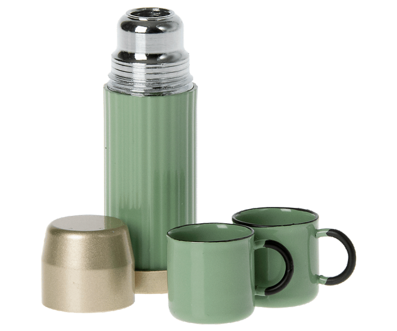 Maileg Thermos and Cups - Mint