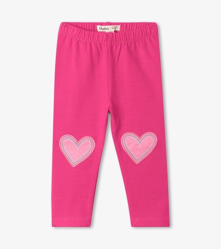 Hatley Heart Baby Legging- Magenta