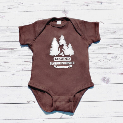 Olympic Peninsula Sasquatch Onesie