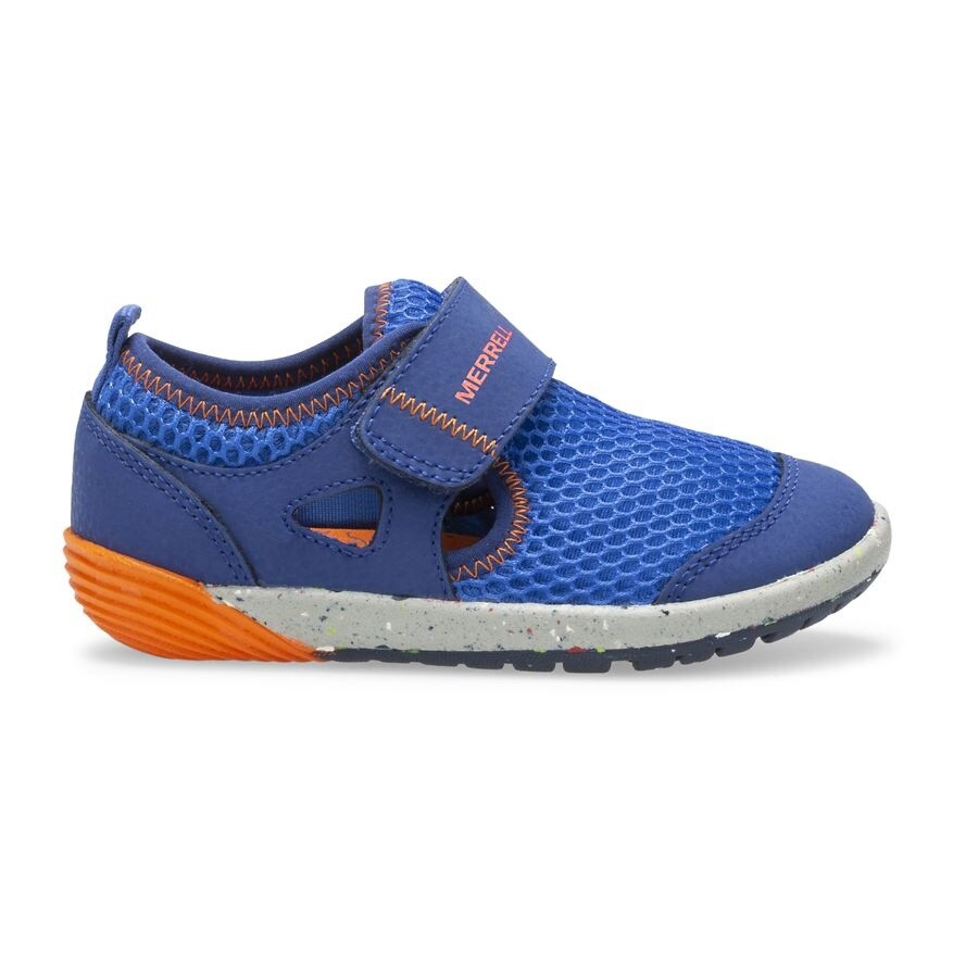 Merrell Bare Steps H2O Shoe- Blue/Orange