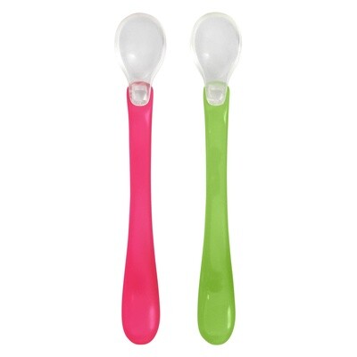 Green Sprouts Feeding Spoons Set: Pink/Green set