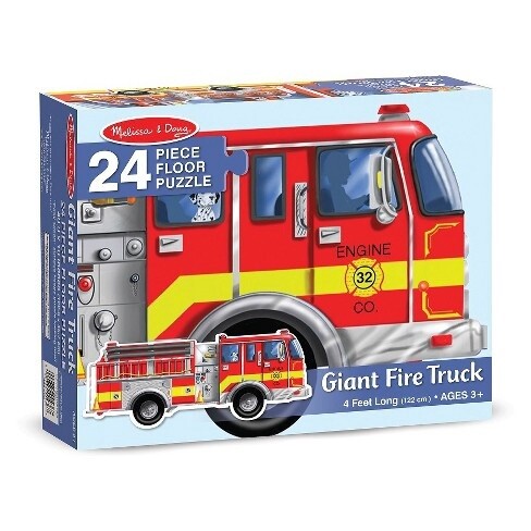 Melissa &amp; Doug Giant Fire Truck Floor Puzzle (24 pc)