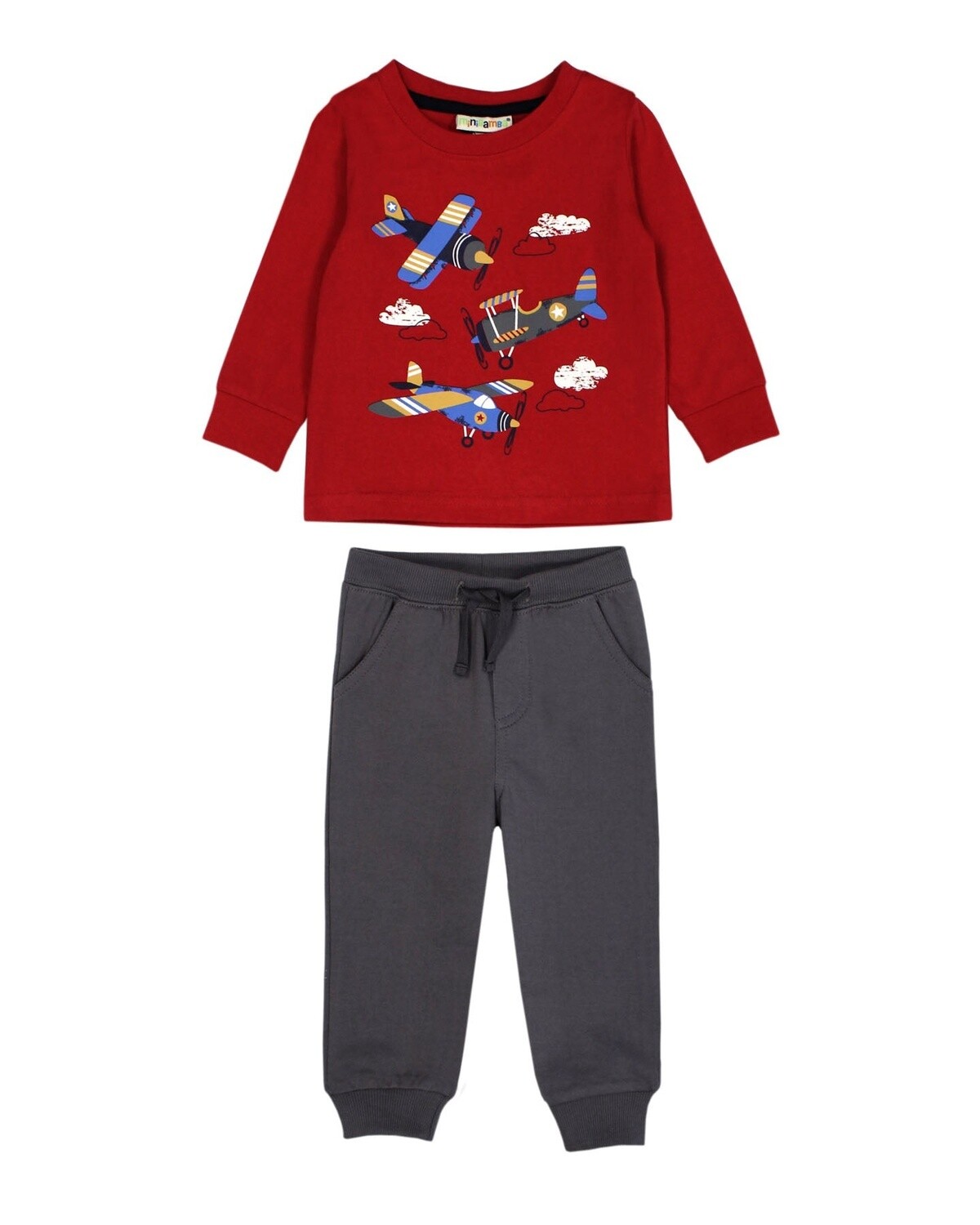 Mini Bamba 2-Piece Airshow Outfit- Red