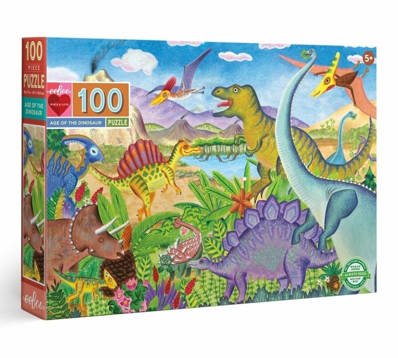 eeBoo 100 piece puzzle- Dinosaur