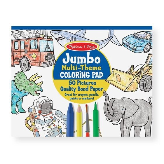 Melissa &amp; Doug jumbo coloring pad- blue