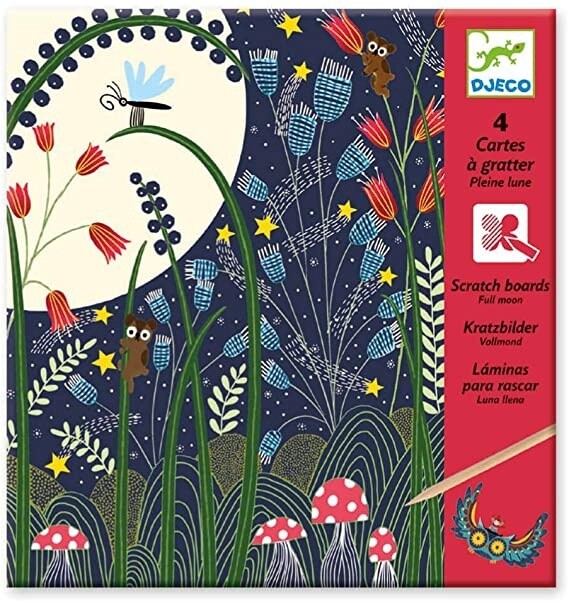 Djeco scratch cards kit- Full Moon
