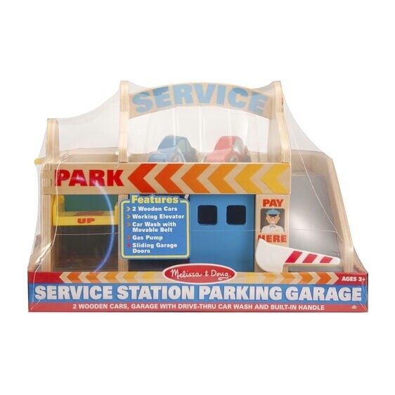 Melissa &amp; Doug service station parking garage