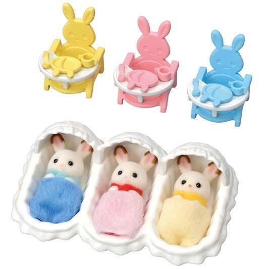 Calico Critter Triplets Care Set