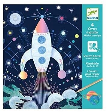 Djeco scratch cards kit- Cosmic Mission