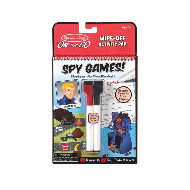 On-the-go wipe-off activity- Spy