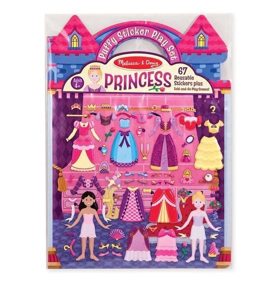 Melissa &amp; Doug puffy sticker playset- princess