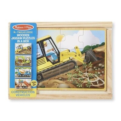 Melissa &amp; Doug construction puzzles in a box