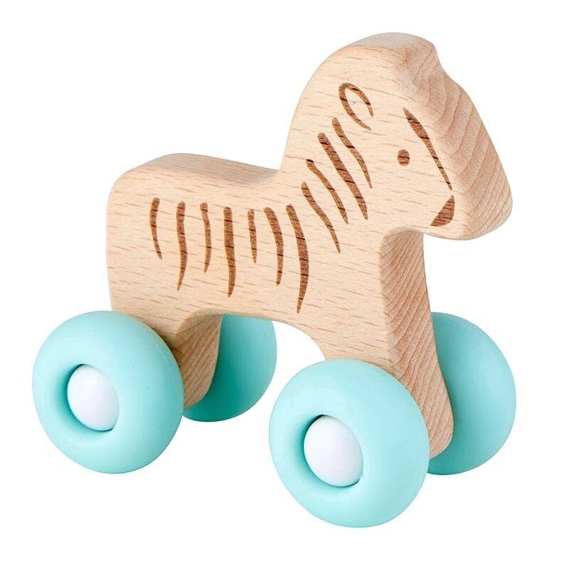 Stephan Baby by Creative Brands - Silicone Wood Toy Zebra