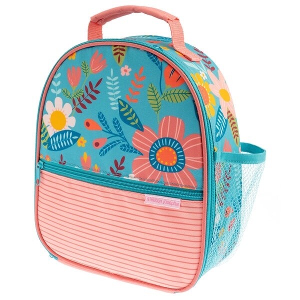 Stephen Joseph Print Lunchbag- Turquois Floral