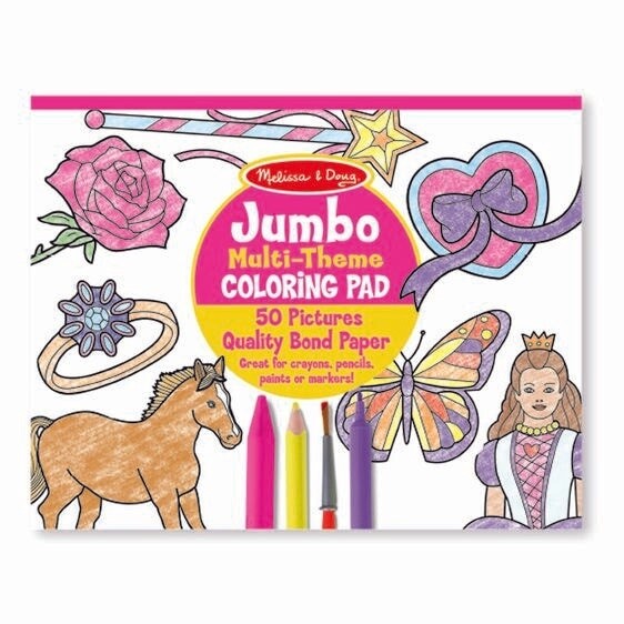 Melissa &amp; Doug jumbo coloring pad- pink