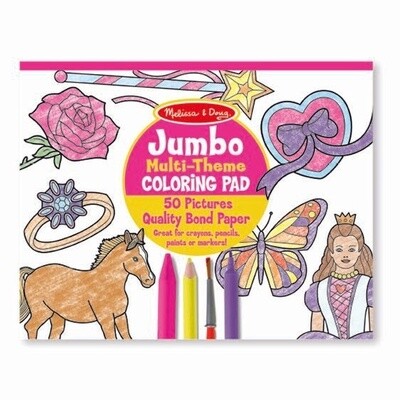 Melissa & Doug jumbo coloring pad- pink