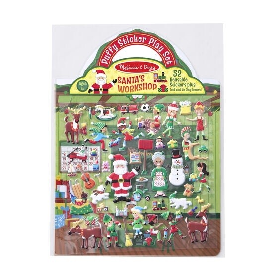 Melissa &amp; Doug puffy sticker playset- santa